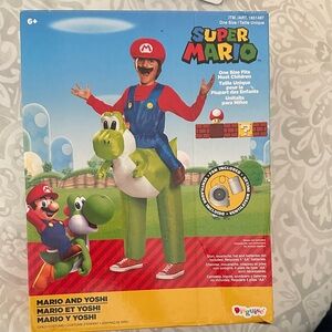 Disguise Super Mario and Yoshi Kids Costume - Red, Green, Blue
